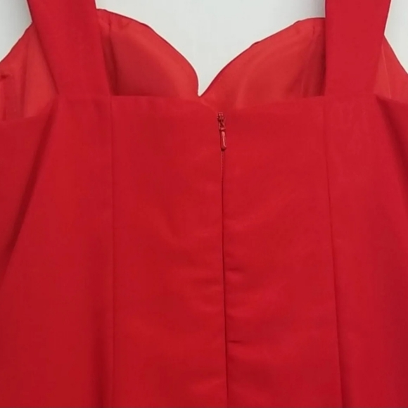 Wedding Prom Womens Red Sweet Heart Dress J.J's House, Altered See Measurements - Picture 9 of 12